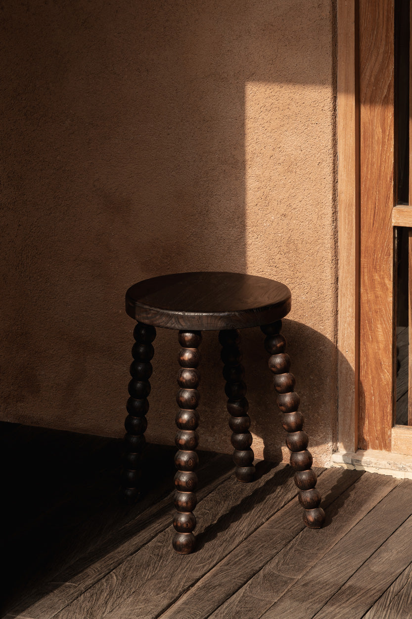 The Dango Stool - Dark Brown, 35 x 35, H 50