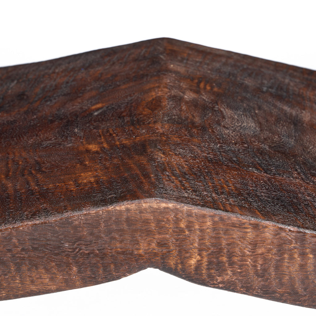 The Lombok Wave Bench - Dark Brown - M