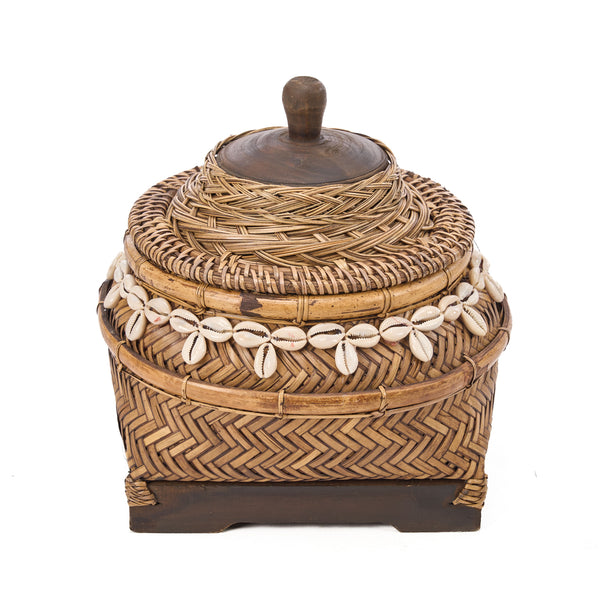 The Treasure Box Colonial Style - Natural Brown, 25 x 25, H 25 CM