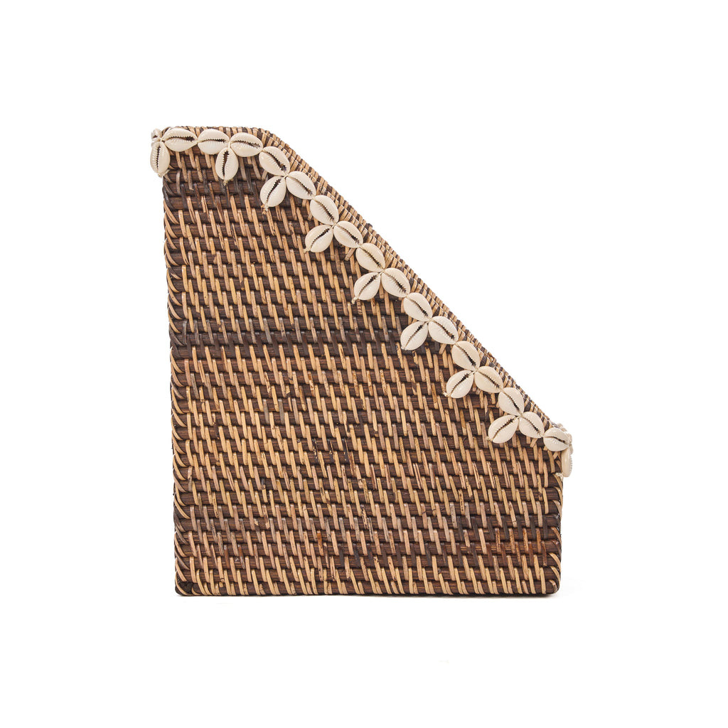 Colonial Organizer Shell Edge  - Natural Brown