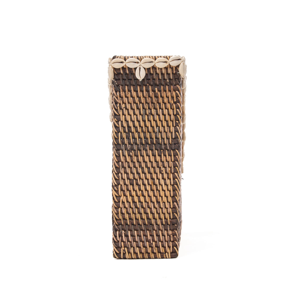 Colonial Organizer Shell Edge  - Natural Brown