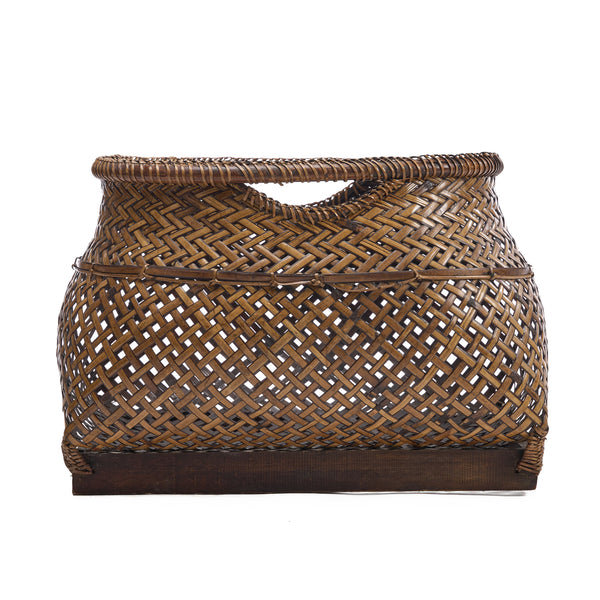 The Koro Colonial Basket - Natural Brown, 33 x 43, H 29 CM