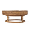 The Rattan Rise Colonial Tray - Natural Brown, 50 CM