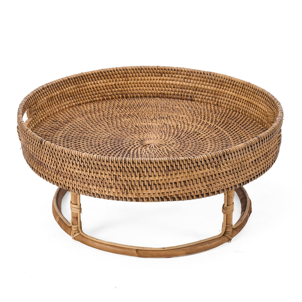 Colonial Tray RISE, Rattan - Natural Brown, 50 CM