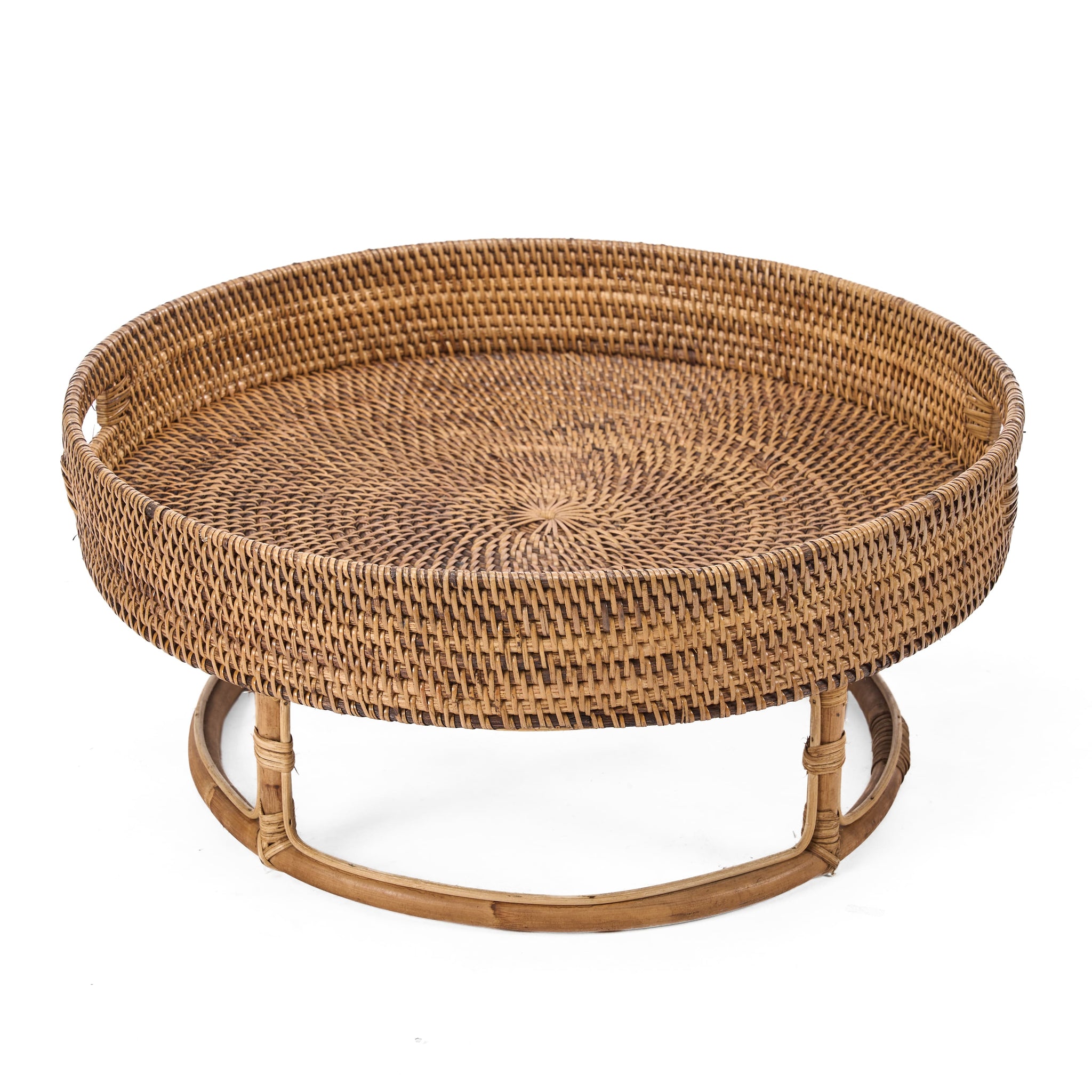Colonial Tray RISE, Rattan - Natural Brown, 50 CM