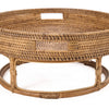 The Rattan Rise Colonial Tray - Natural Brown, 50 CM