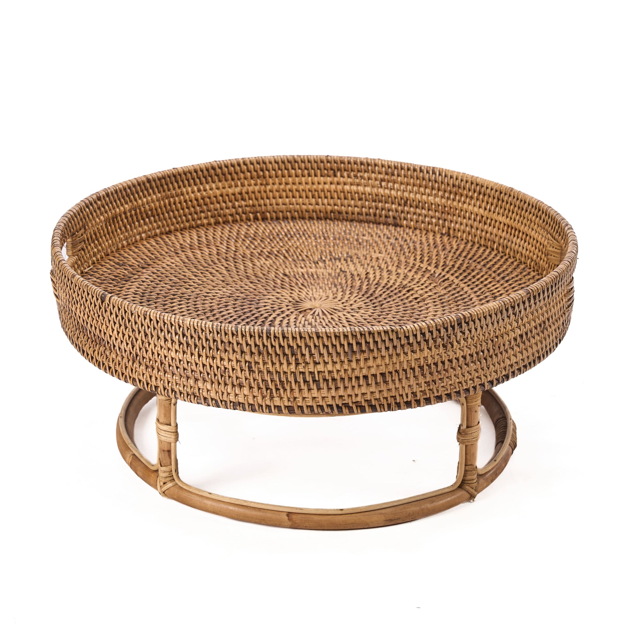 Colonial Tray RISE, Rattan - Natural Brown, 50 CM
