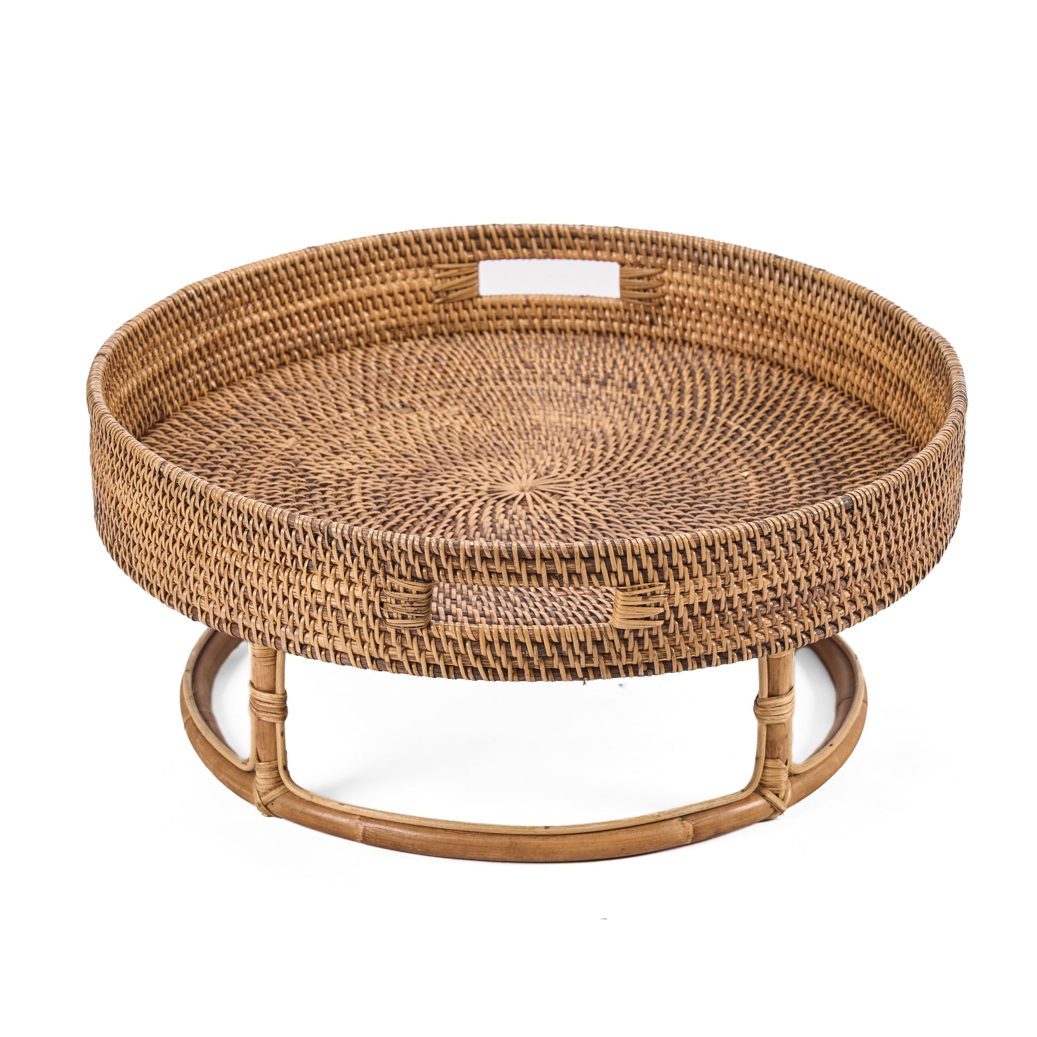 Colonial Tray RISE, Rattan - Natural Brown, 50 CM