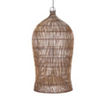 Colonial Pendant Woven Bell - Dark Walnut - XL, 60 x 60, H 112 CM