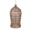 The Woven Bell Colonial Pendant - Dark Walnut - XL, 60 x 60, H 112 CM