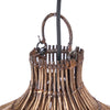The Woven Bell Colonial Pendant - Dark Walnut - XL, 60 x 60, H 112 CM