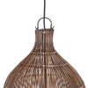 The Oasis Tower Colonial Pendant - Dark Walnut - XL, 35 x 35, H 102 CM