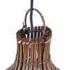 The Oasis Tower Colonial Pendant - Dark Walnut - XL, 35 x 35, H 102 CM
