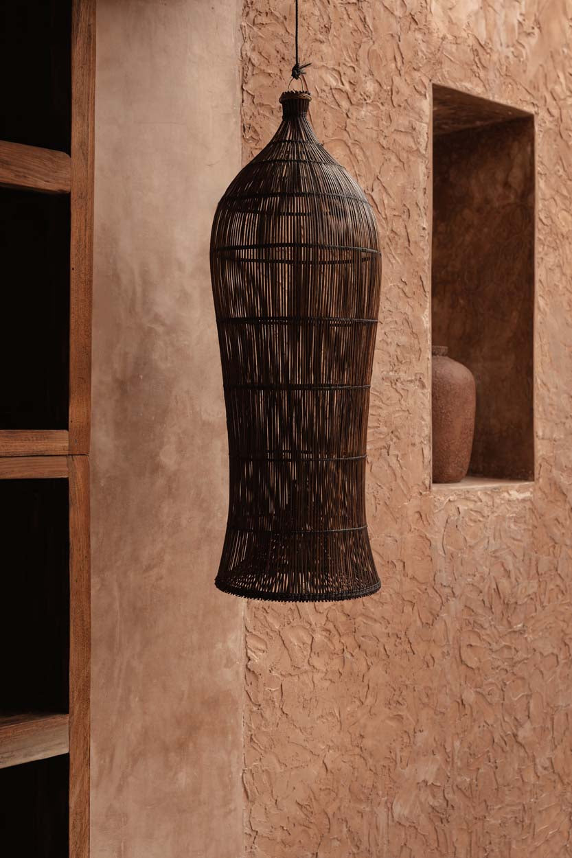 Colonial Pendant, Oasis Tower  - Dark Walnut - XL, 35 x 35, H 102 CM