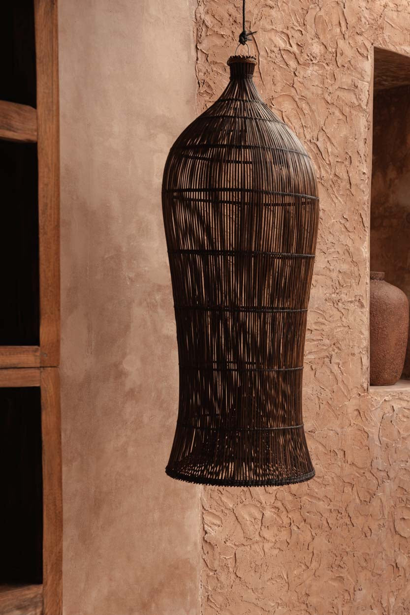 Colonial Pendant, Oasis Tower  - Dark Walnut - XL, 35 x 35, H 102 CM