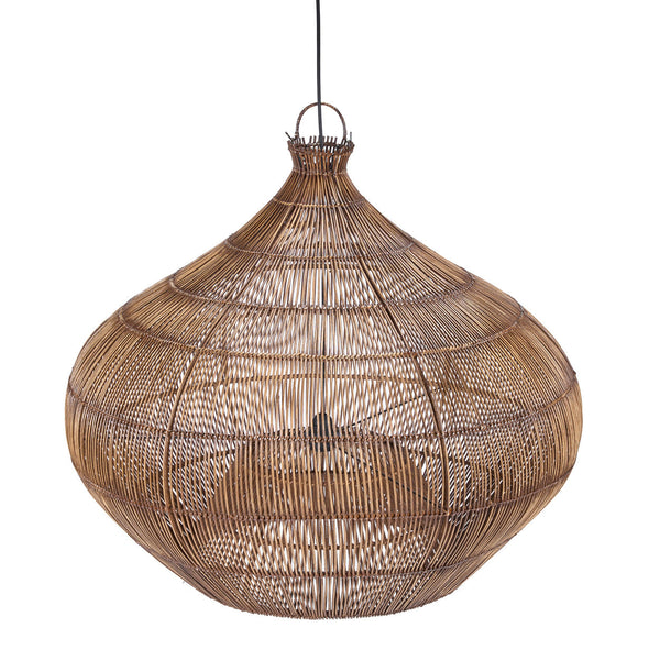 The Desert Gourd Colonial Pendant - Dark Walnut - L, 80 x 80, H 70 CM