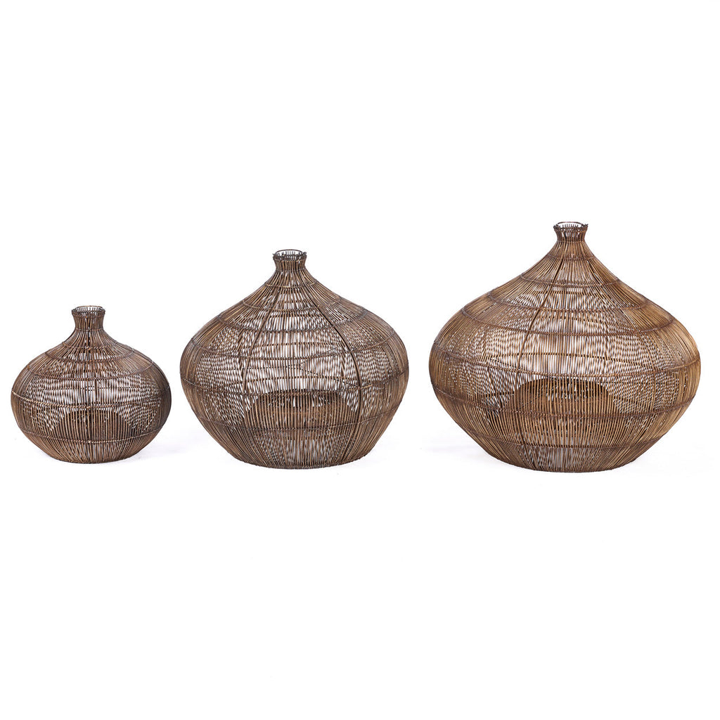 Colonial Pendant, Desert Gourd - Dark Walnut - D 80, H 70 CM