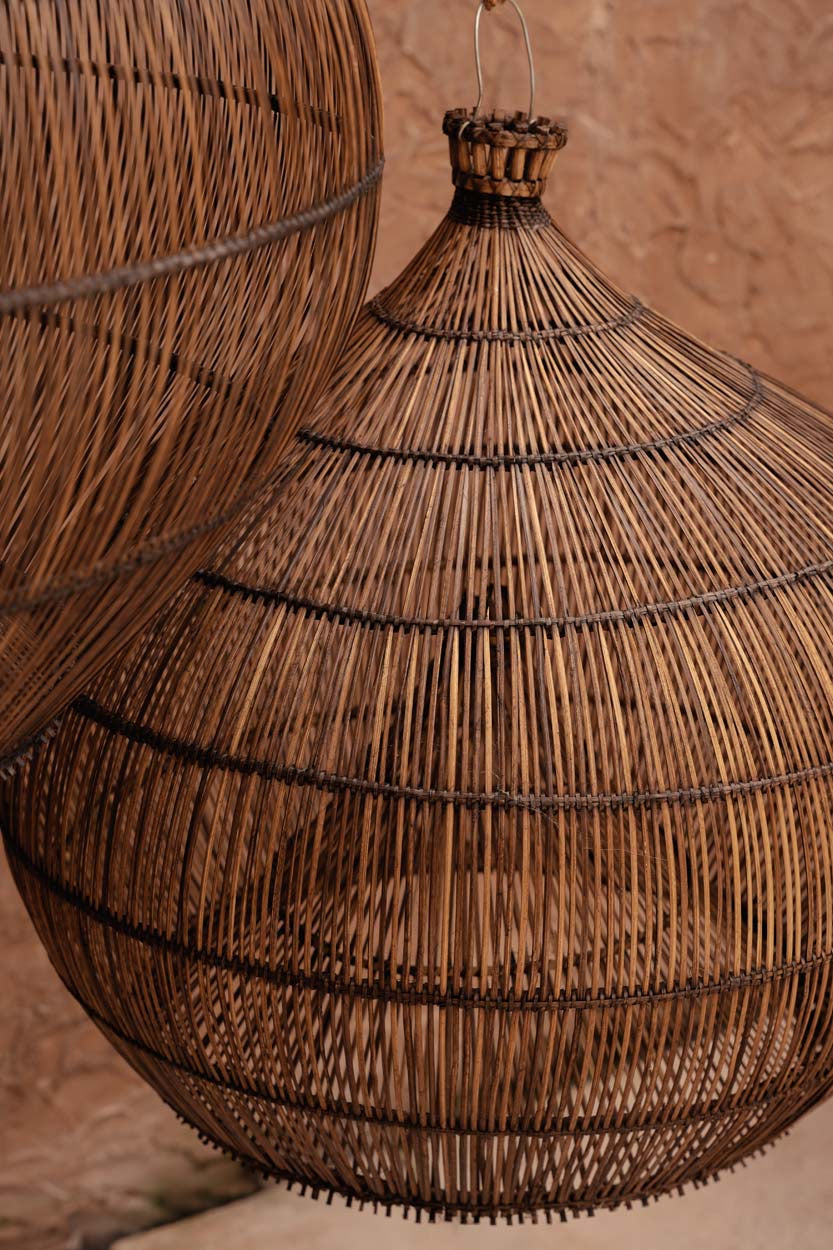 Colonial Pendant, Desert Gourd - Dark Walnut - D 80, H 70 CM