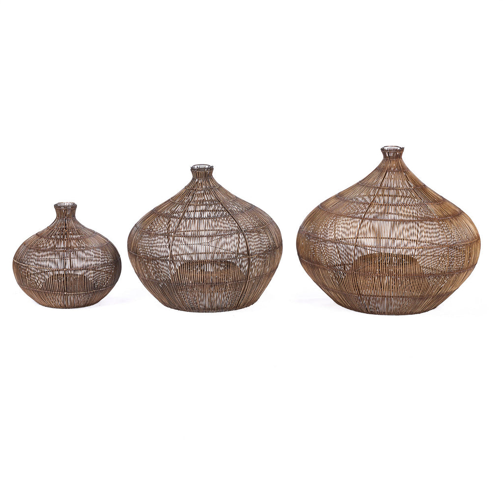 Colonial Pendant, Desert Gourd- Dark Walnut - D 48, H 45 CM