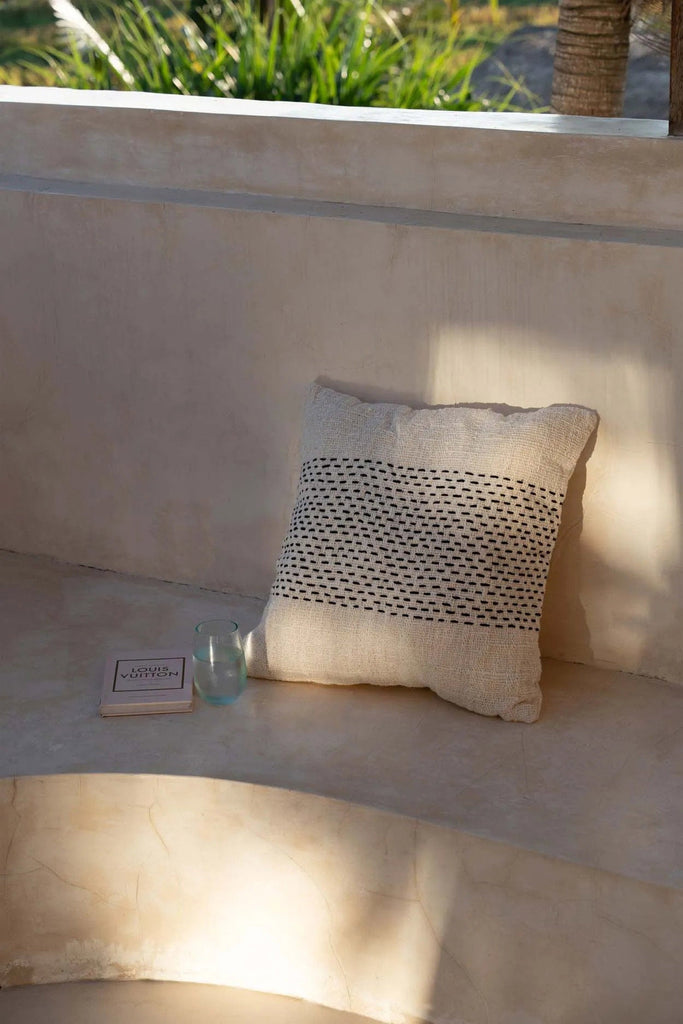 The Misty Cushion Cover - Natural Black, 50 x 50 cm