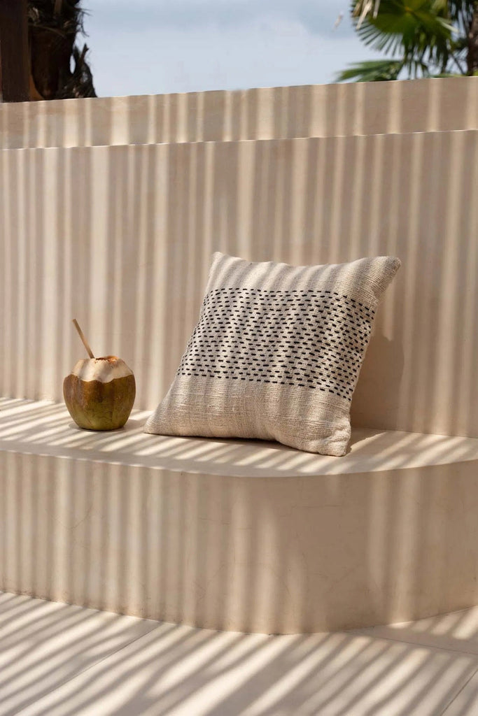 The Misty Cushion Cover - Natural Black, 50 x 50 cm