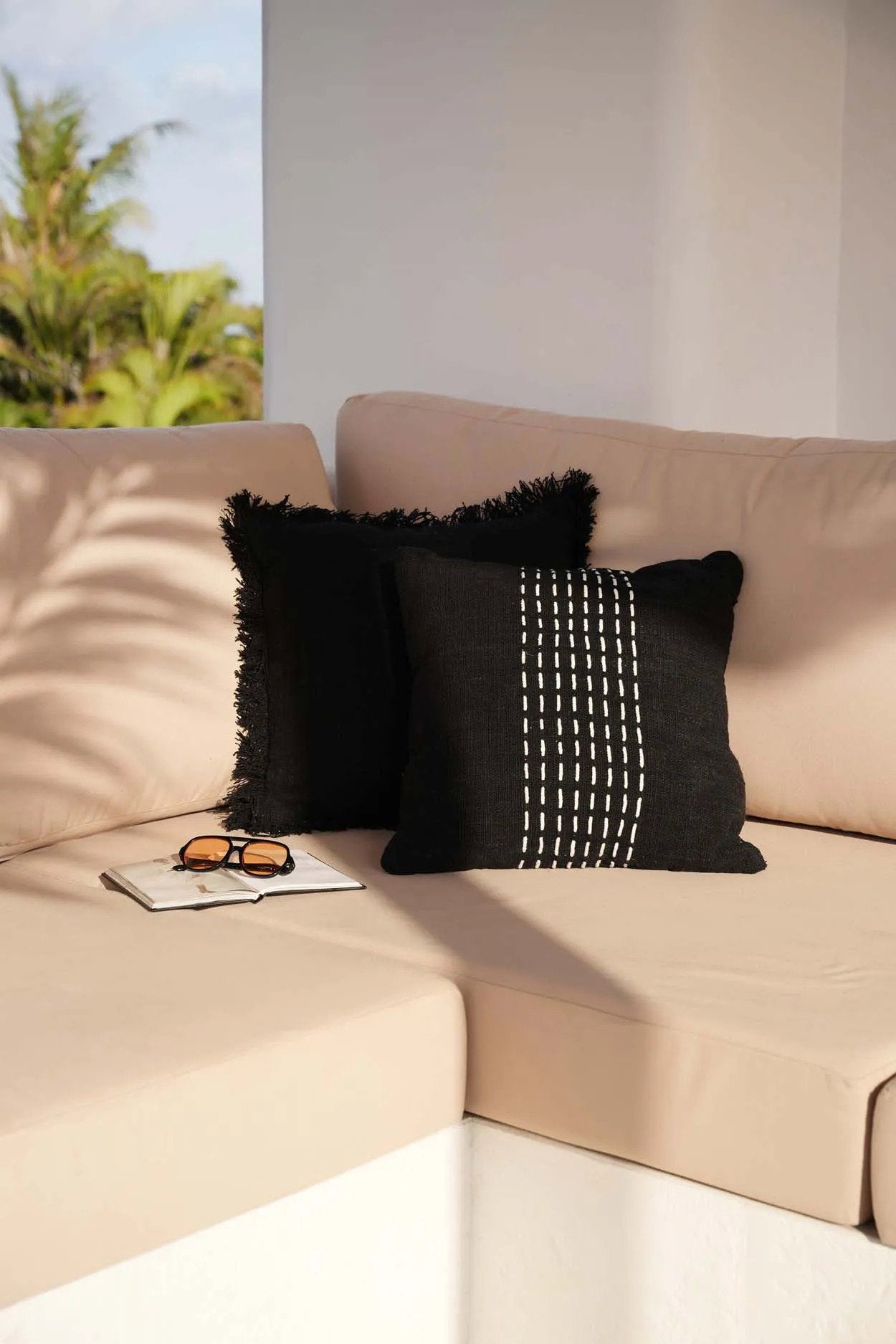 The Full Moon Cushion Cover - Black, 50 x 50 cm