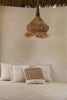 The Raffia Stamp Cushion Cover - Natural, 50 x 50 cm