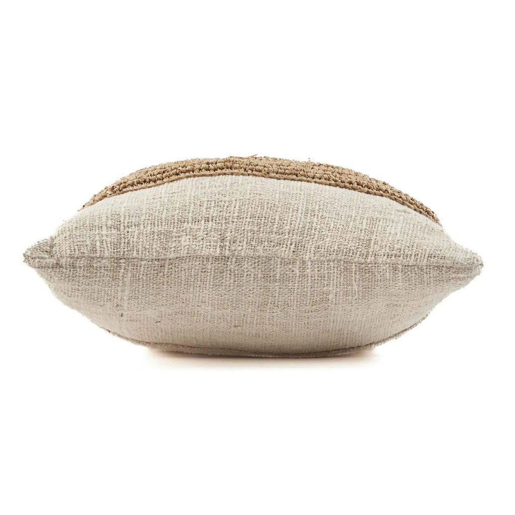 The Raffia Stamp Cushion Cover - Natural, 50 x 50 cm