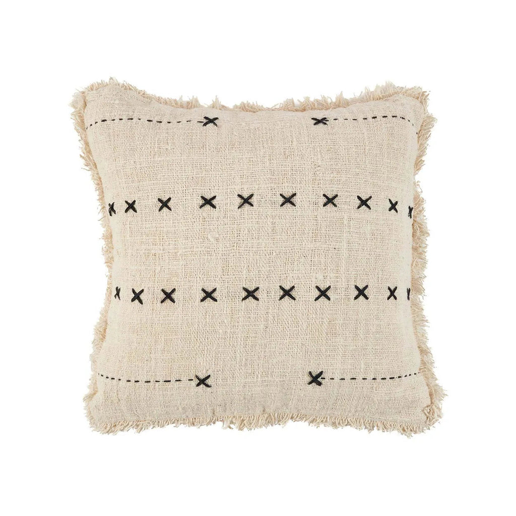 The French Kiss Cushion Cover - Natural Black, 50 x 50 cm