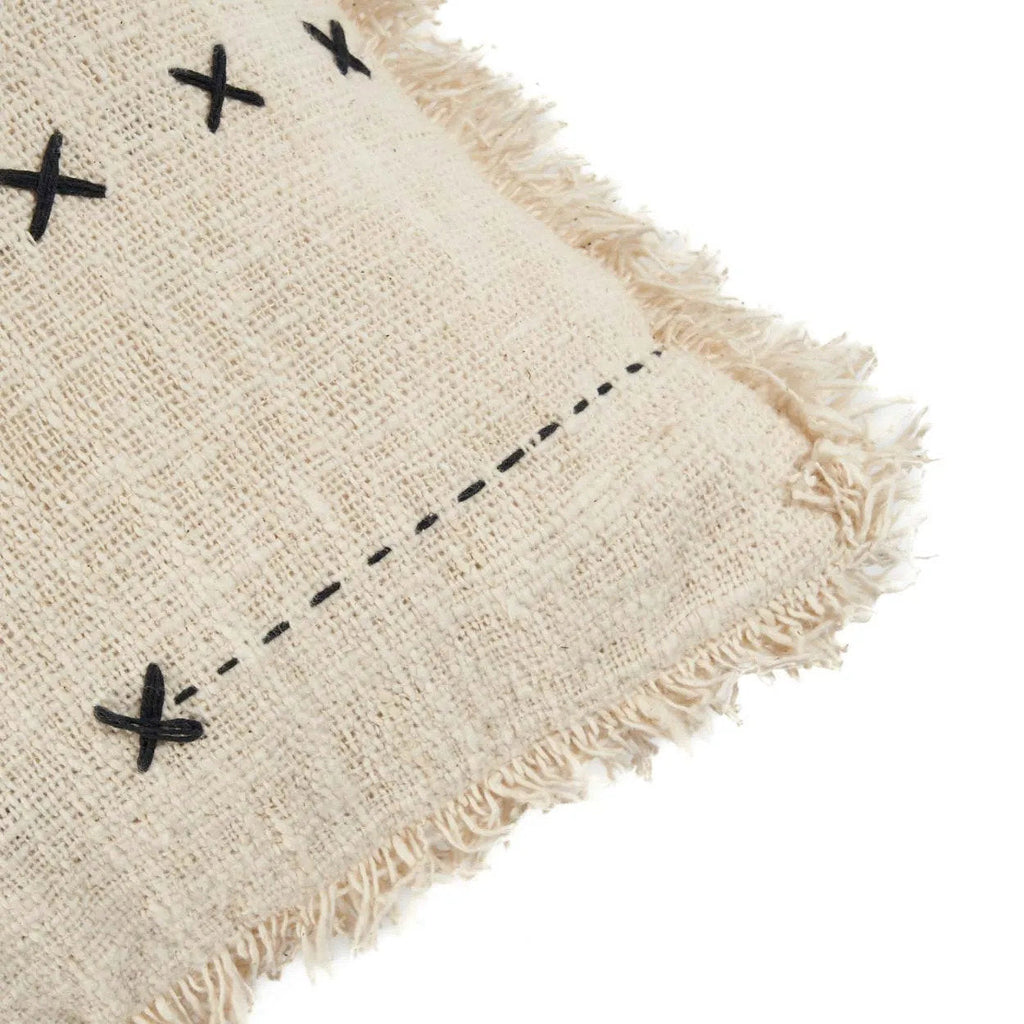 The French Kiss Cushion Cover - Natural Black, 50 x 50 cm