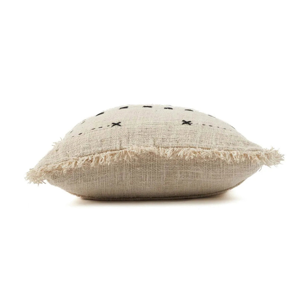 The French Kiss Cushion Cover - Natural Black, 50 x 50 cm