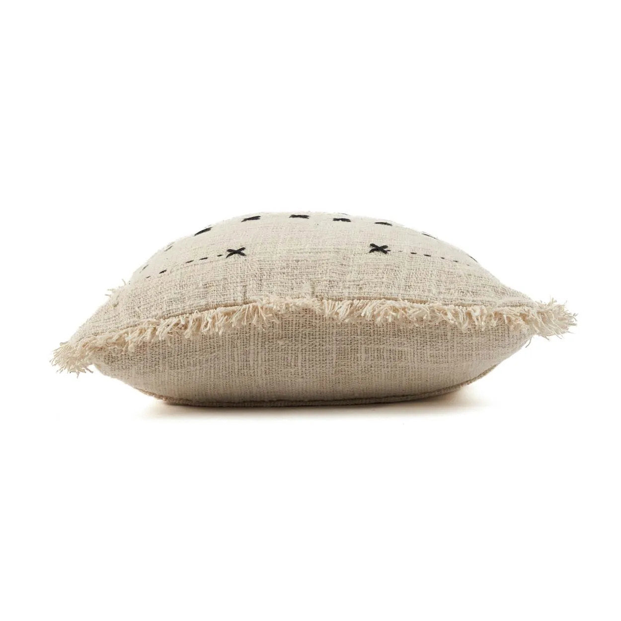 The French Kiss Cushion Cover - Natural Black, 50 x 50 cm