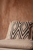 The Sahara Diamond Cushion Cover - Natural Black, 50 x 50 CM