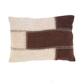 The Cocoa Patchwork Cushion Cover - Natural Brown, 50 x 70 CM