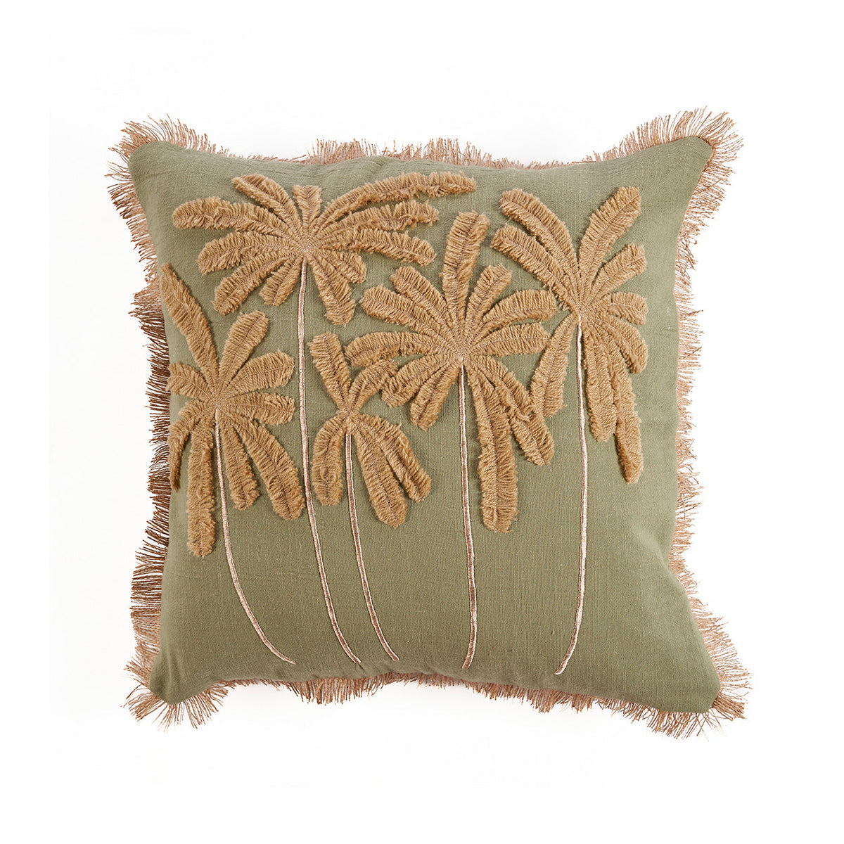 The Tropical Breeze Cushion Cover - Forest Green, 50 x 50 cm