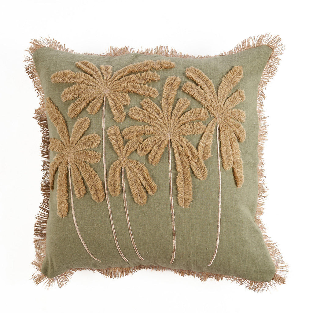 The Tropical Breeze Cushion Cover - Forest Green, 50 x 50 cm