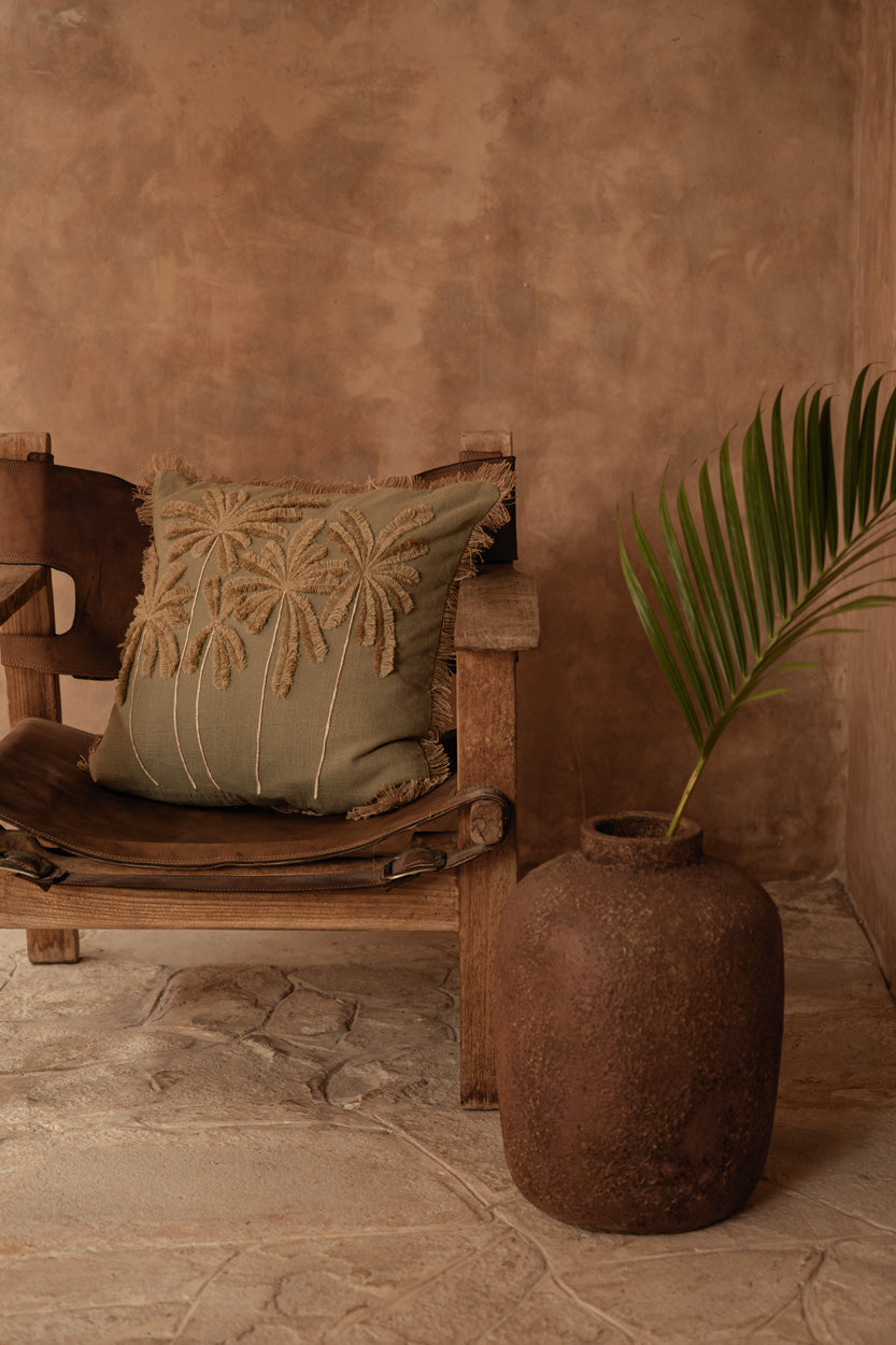 The Tropical Breeze Cushion Cover - Forest Green, 50 x 50 cm