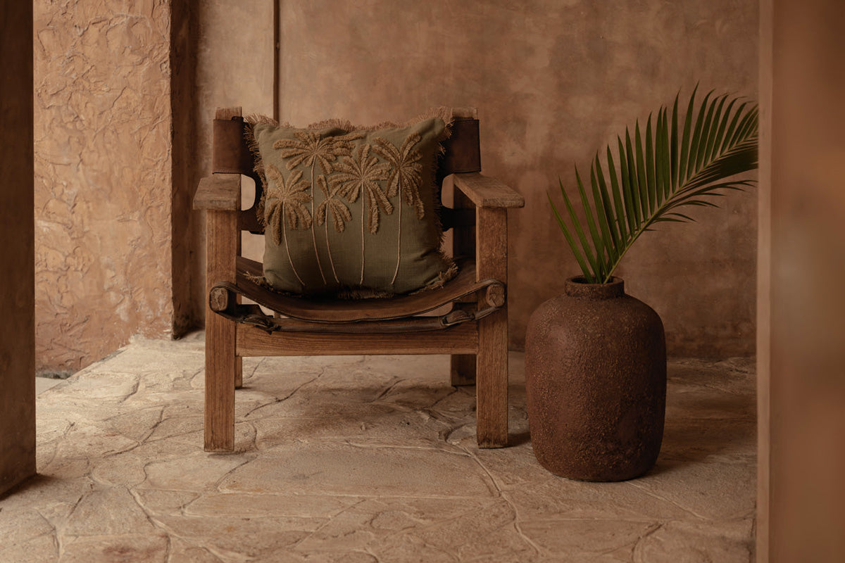The Tropical Breeze Cushion Cover - Forest Green, 50 x 50 cm