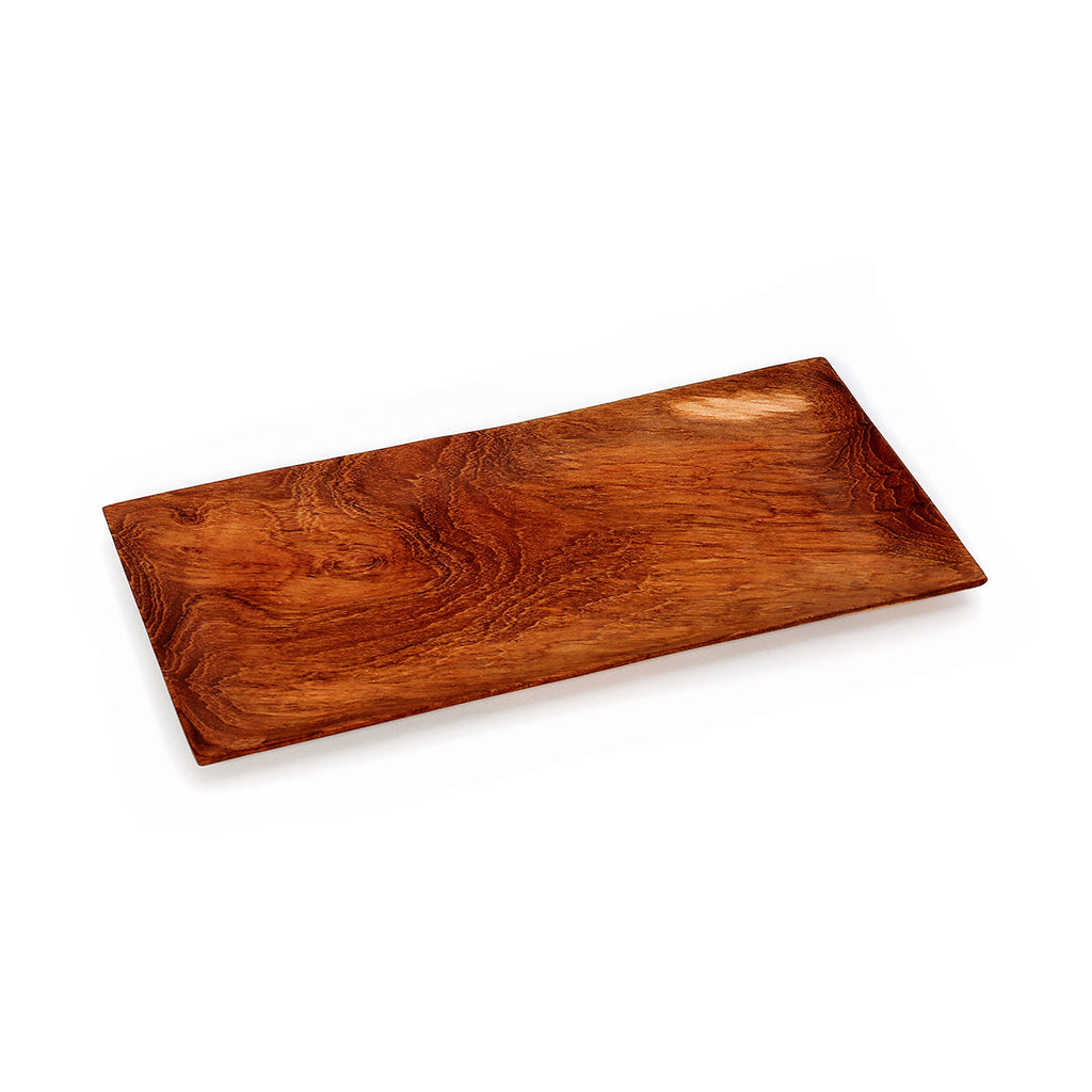 The Teak Root Sushi Plate - 15 x 31 cm