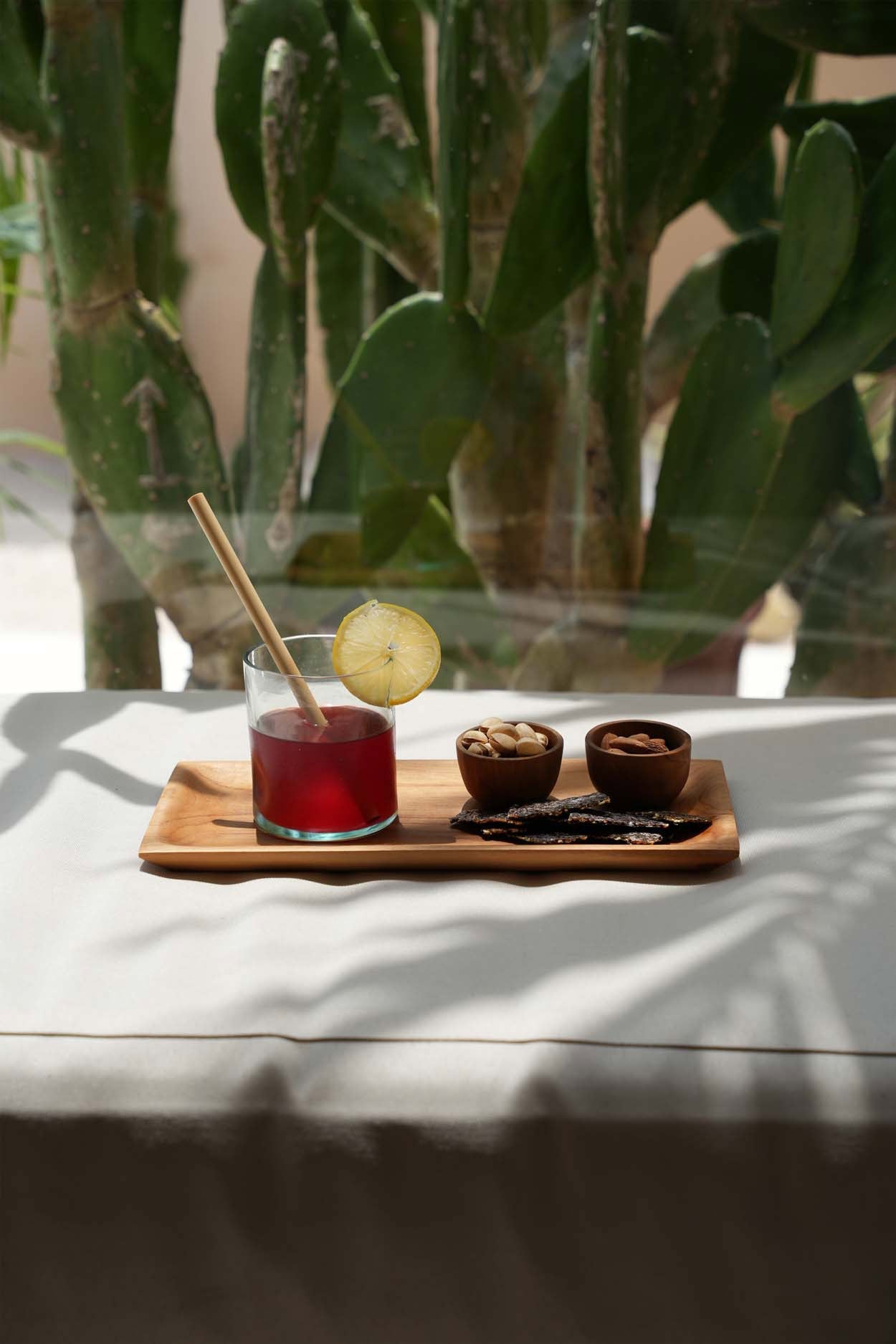 The Teak Root Sushi Plate - 15 x 31 cm