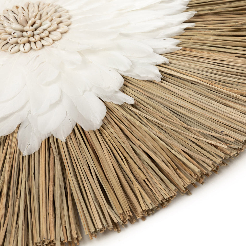 Alang Feather Juju - Natural White, Ø 55 cm
