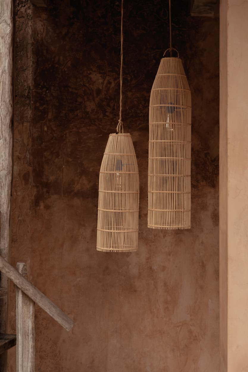The Fish Trap Pendant - Natural - Ø 23, H 90 cm
