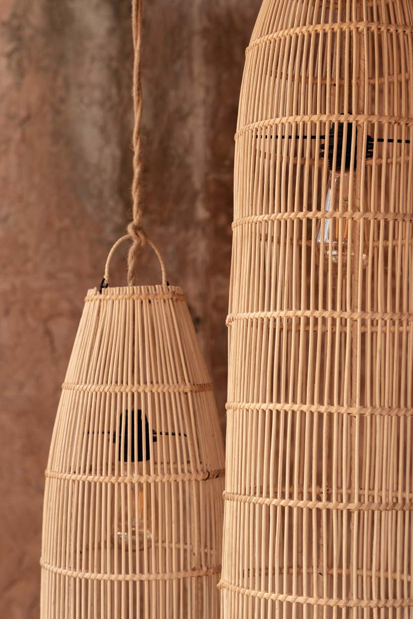 The Fish Trap Pendant - Natural - Ø 23, H 90 cm