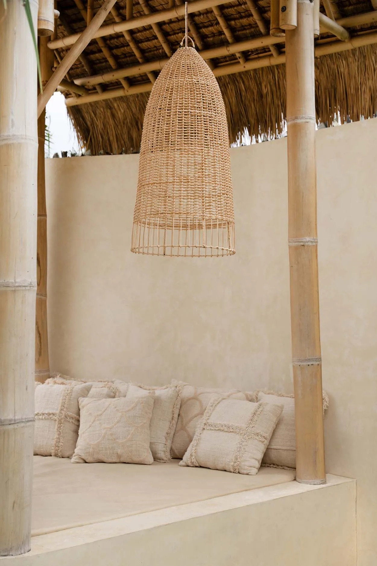 The Elba Pendant - Natural - Ø 45, H 90 cm