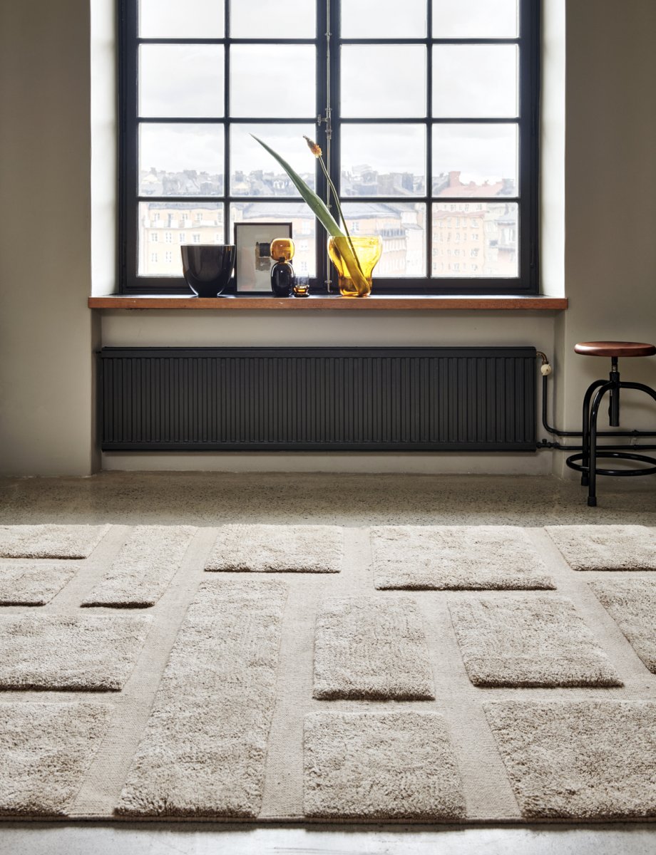 Bricks Wool Rug, Beige, MANY SIZE