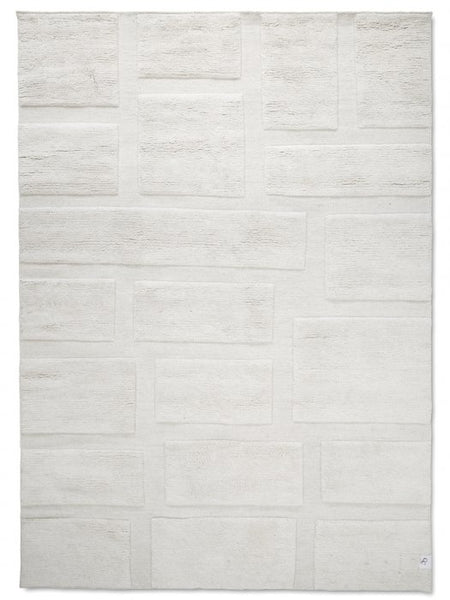 Bricks Wool Rug, Ivory, 250 x 350 cm