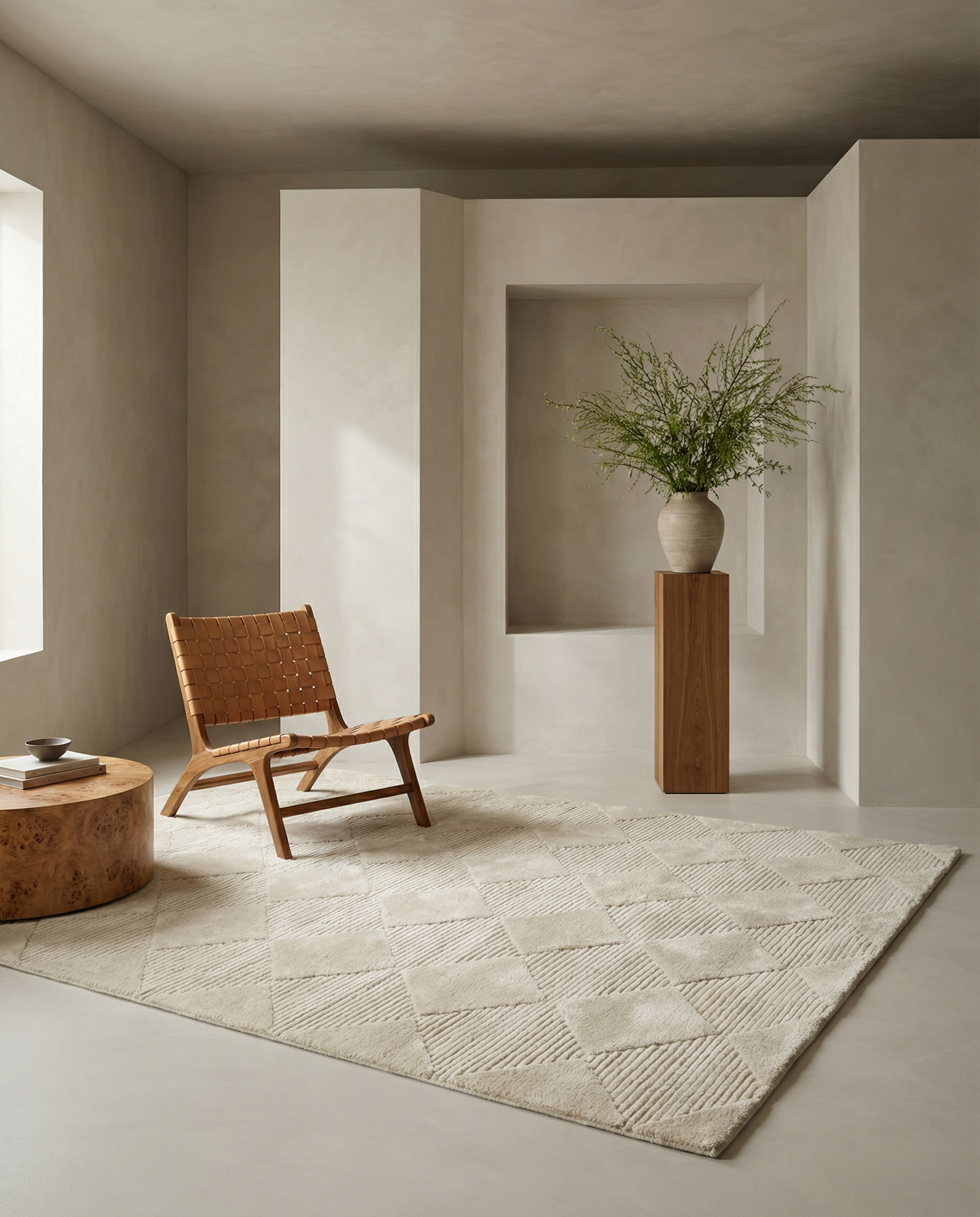BERBER WOOL RUG IVORY, MANY SIZE