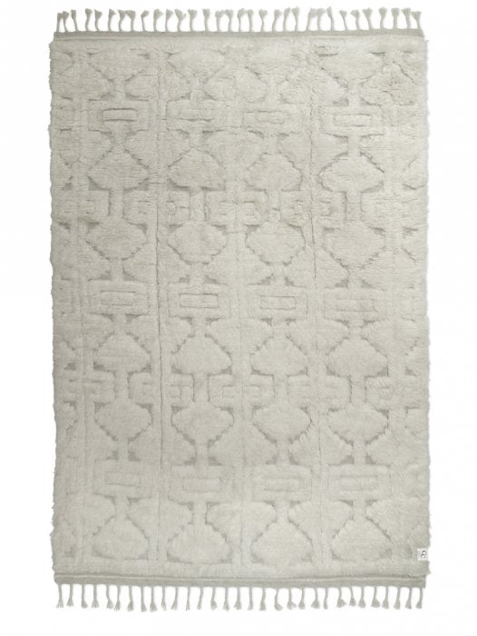 Casablanca Wool Rug, White, 170 x 230 cm