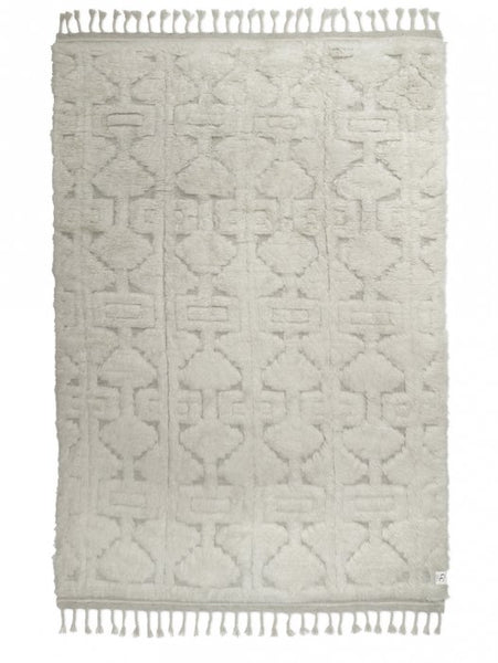 Casablanca Wool Rug, White, 170 x 230 cm