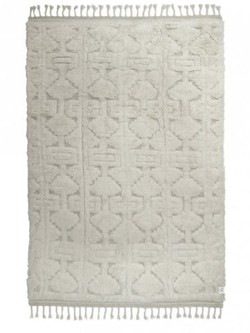 Casablanca Wool Rug, White, 170 x 230 cm